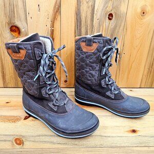 Clarks Muckers Vale Boots Suede Leather Fleece Size 10